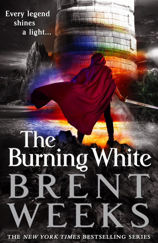 The cover image to The Burning White by Brent Weeks